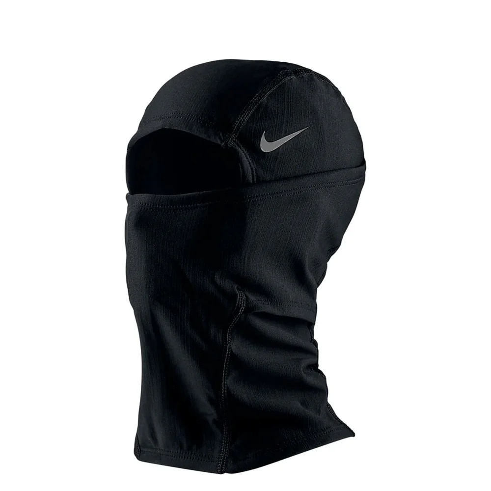 Nike Black Full-Coverage Balaclava with Silver Swoosh